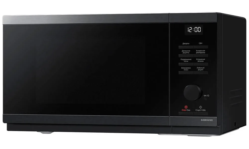 Микроволновая печь Samsung MS23DG4504AGBW черные полоски