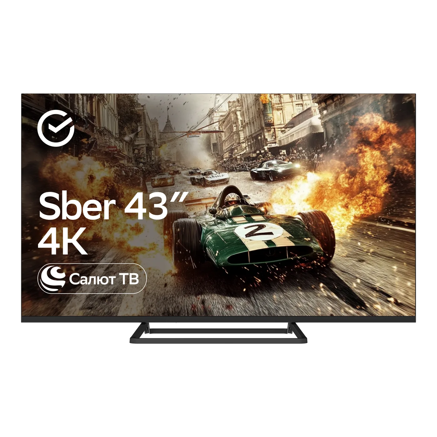 Умный телевизор Sber SDX-43U4128 с GigaChat на ОС Салют ТВ