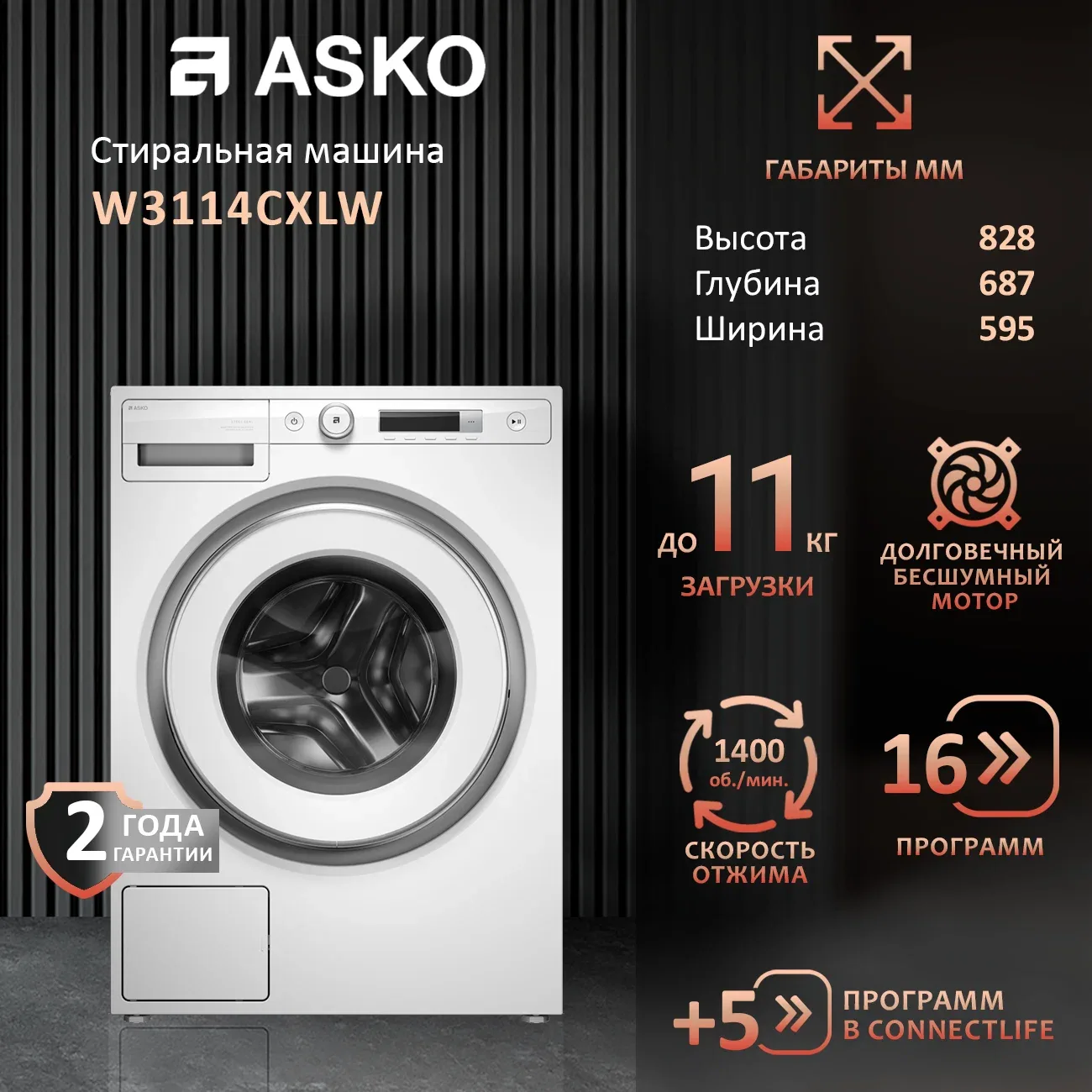 Стиральная машина Премиум Asko W3114CXLW